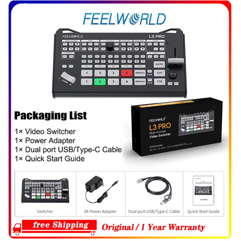 Hdmi Cable - FEELWORLD L3 PRO, mezclador y conmutador