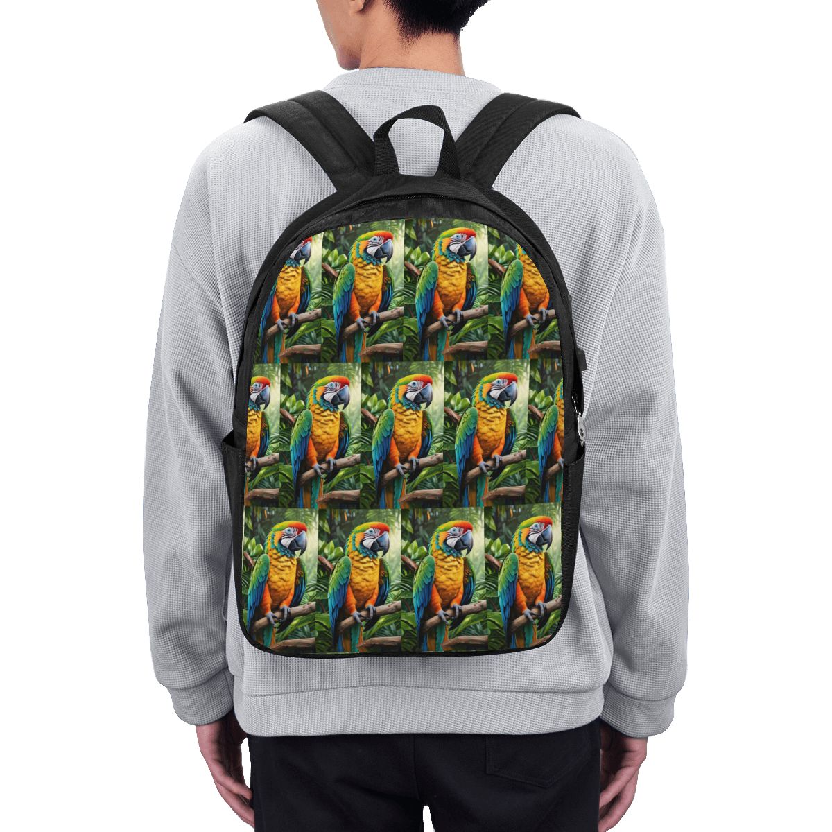 Laptop Bag - Mochila con diseño de loros macaw,