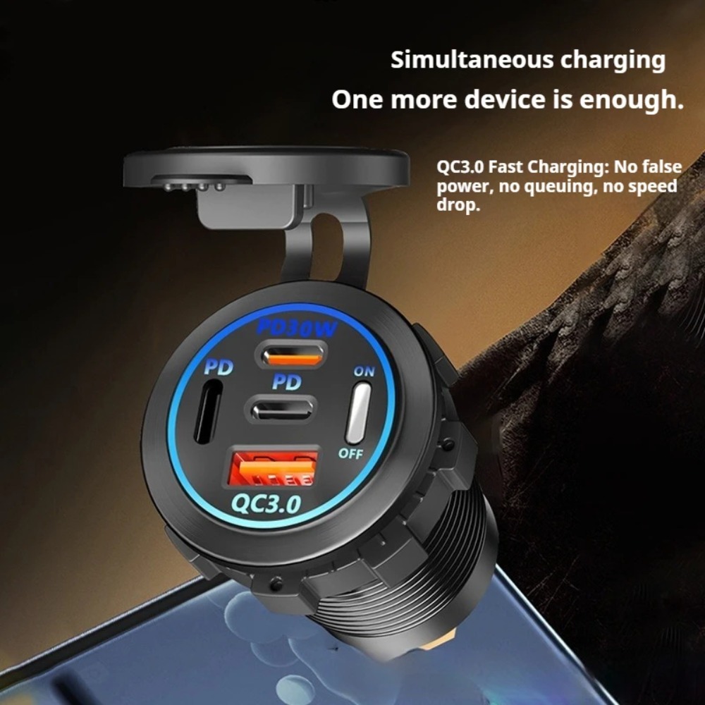 Cargador de Coche de 83W PD QC - Usb C Hub reseña y precio