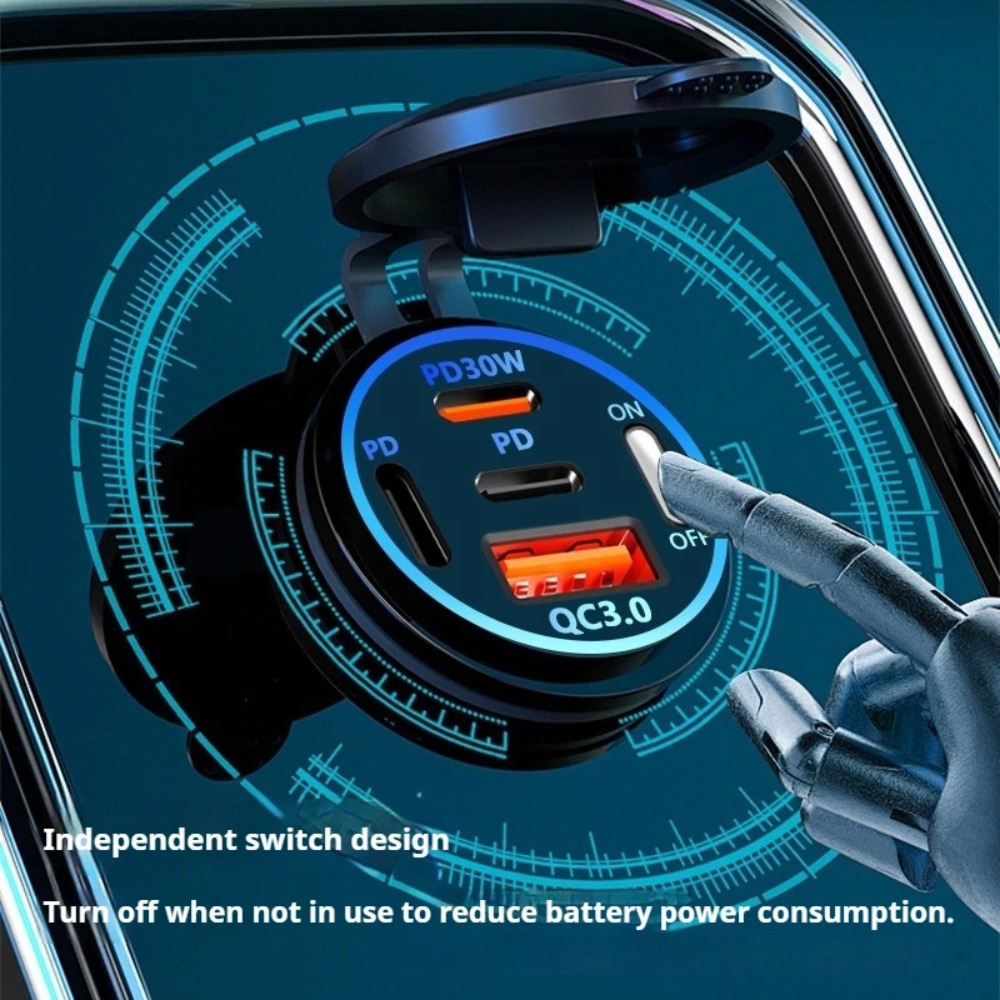 Cargador de Coche de 83W PD QC - Usb C Hub reseña y precio