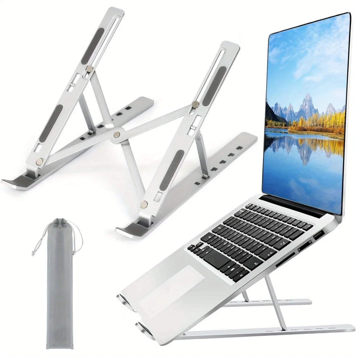 Soporte de aluminio ajustable  - Laptop Cooling Pad reseña y precio