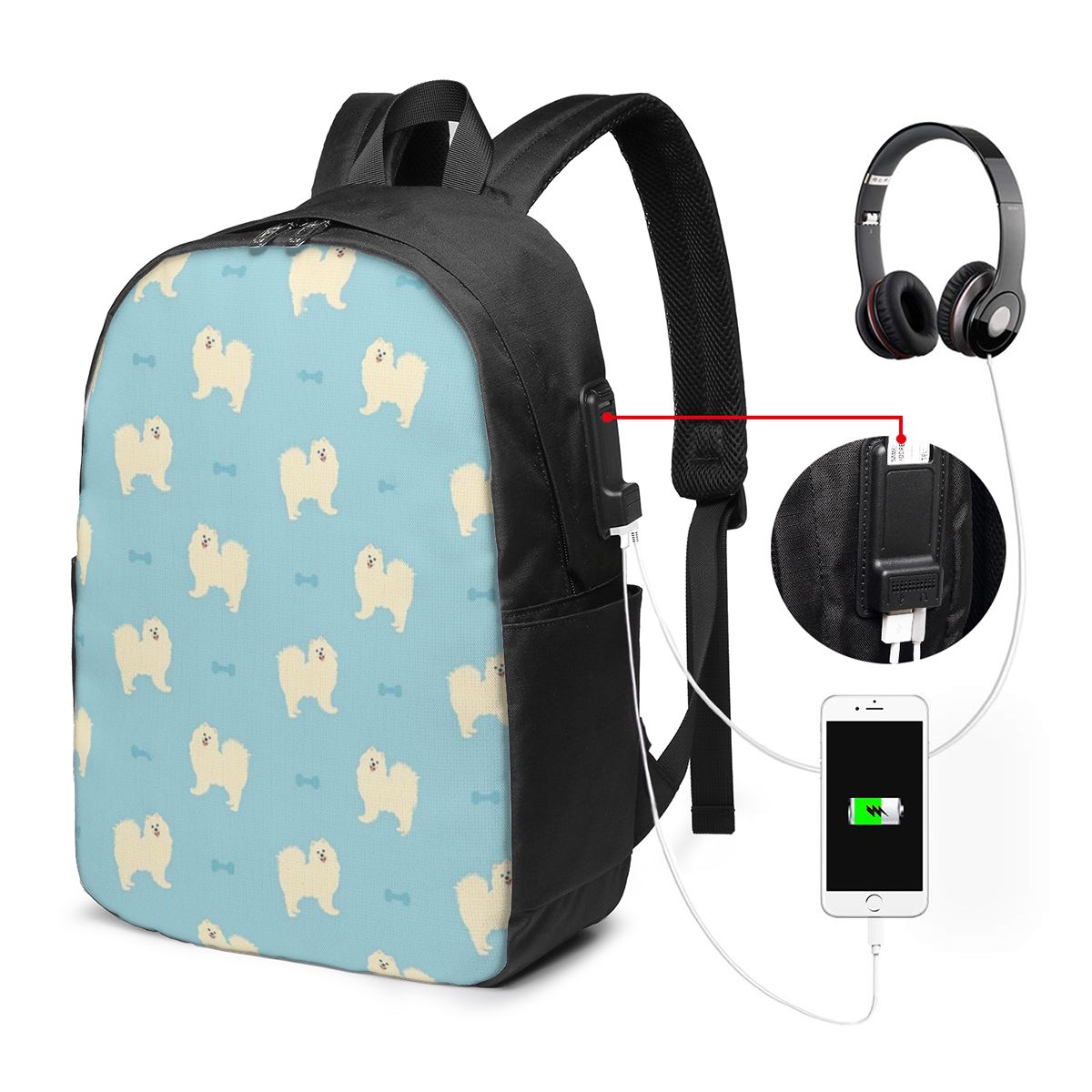 Mochila Samoyed Dog para viaje - Laptop Bag reseña y precio