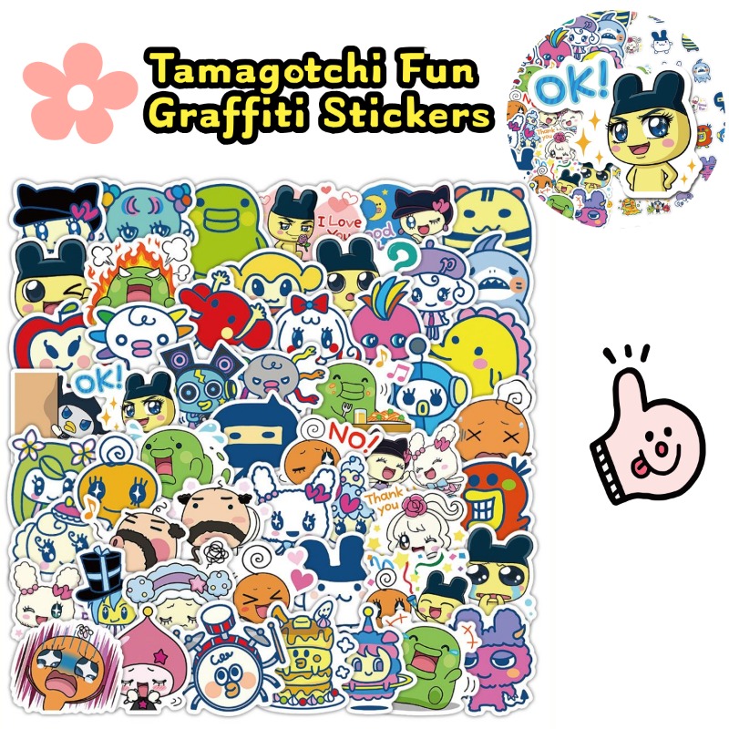 Pegatinas Japonesas Tamagotchi - Laptop Original Accessories reseña y precio