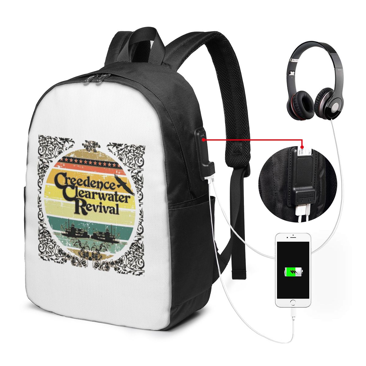 Mochila Creedence Clearwater R - Laptop Bag reseña y precio