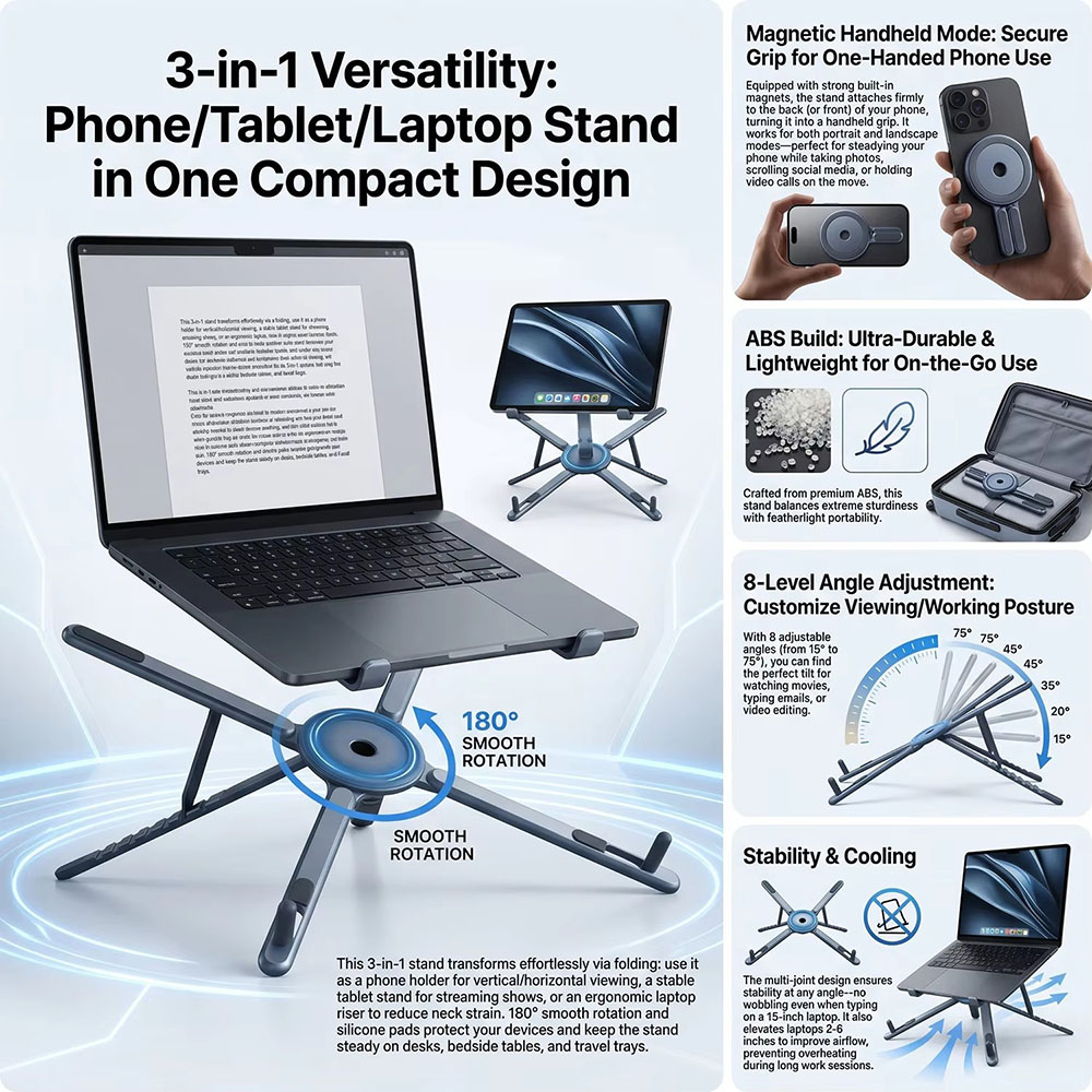 Soporte Magnético Portátil par - Laptop Stand reseña y precio